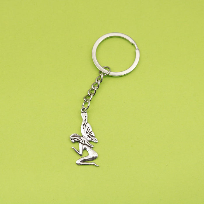 Metal Butterfly Angel Keychain Fashion Key Ring Gift