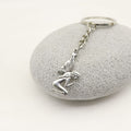 Metal Butterfly Angel Keychain Fashion Key Ring Gift view 3