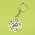 Antique Silver Zinc Alloy Metatron Cube Loose Metal Spacer Beads for DIY Jewelry Making view 1