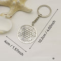 Antique Silver Zinc Alloy Metatron Cube Loose Metal Spacer Beads for DIY Jewelry Making view 2