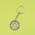 Metal Six Pointed Star Keychain Bag Charm Gift view 1