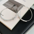 Luxury Rhinestone Cross Pendant Oversized Silver Hoop Statement Slim Face Women's Fashion Earrings view 4
