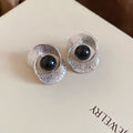 Minimalist Alloy Round Bead Twisted Wrinkle Pendant Drop Earrings Geometric Cool Style view 4