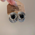 Minimalist Alloy Round Bead Twisted Wrinkle Pendant Drop Earrings Geometric Cool Style view 2