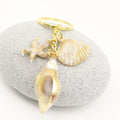 Acrylic Shell Cloud Scallop Keychain DIY Bag Charm (6966) view 3