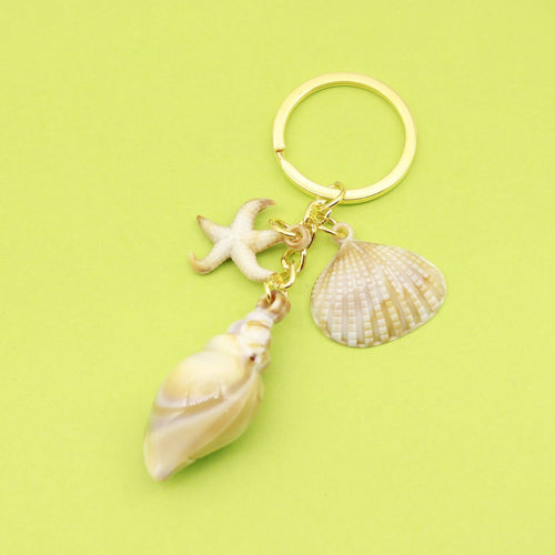Acrylic Shell Cloud Scallop Keychain DIY Bag Charm (6966)