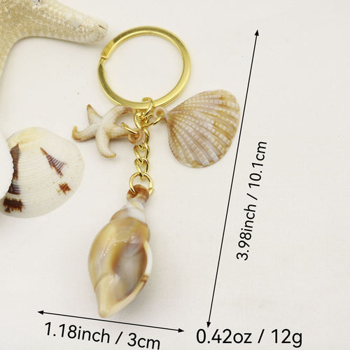 Acrylic Shell Cloud Scallop Keychain DIY Bag Charm (6966)