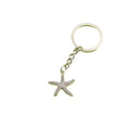 Metal Simple Starfish Keychain For Bag Charm Gift view 5