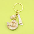 Acrylic Shell Cloud Scallop Keychain DIY Bag Charm (4486) view 1