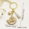 Acrylic Shell Cloud Scallop Keychain DIY Bag Charm (4486) view 2