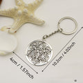 Metal Hollow Magic Circle Keychain Bag Charm view 2
