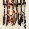 Ethnic Bohemian Fabric Print Resin Wood Bead Floral Geometric Sweater Necklace For Women view 2