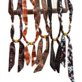 Ethnic Bohemian Fabric Print Resin Wood Bead Floral Geometric Sweater Necklace For Women view 5