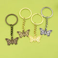 Metal Butterfly Keychain Bag Charm – Antique Copper view 1