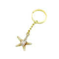 Acrylic Two Tone Cloud Scallop Shell Keychain For Bag Charm – Gold view 5