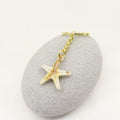 Acrylic Two Tone Cloud Scallop Shell Keychain For Bag Charm – Gold view 3