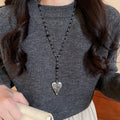 Alloy Rhinestone Woven Rope Star Cross Heart Ethnic Style Necklace Bracelet For Women view 3