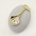 Acrylic Shell Two-Tone Cloud Scallop Keychain DIY Bag Charm view 3