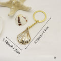 Acrylic Shell Two-Tone Cloud Scallop Keychain DIY Bag Charm view 2