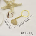 Acrylic Shell Keychain DIY Bag Charm (1447) view 2