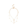 French Court Style Alloy Rhinestone Star Moon Pendant Necklace Jewelry Set view 5