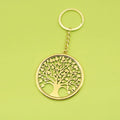 Zinc Alloy Tree of Life Keychain Bag Charm view 1
