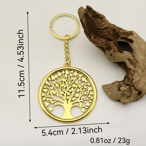 Zinc Alloy Tree of Life Keychain Bag Charm