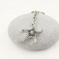 Zinc Alloy Starfish Keychain Beach Bag Charm Gift view 3
