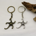 Zinc Alloy Starfish Keychain Beach Bag Charm Gift view 4