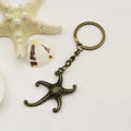 Zinc Alloy Starfish Keychain Beach Bag Charm Gift view 6