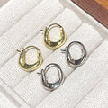 18K Gold Plated Copper Geometric U Shaped Glossy Ear Cuff Earrings Minimalist Style view 2