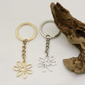 Metal Hollow Flower Keychain Bag Charm view 4
