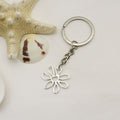 Metal Hollow Flower Keychain Bag Charm view 6
