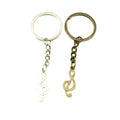 Metal Music Note Keychain Creative Key Ring Gift view 5