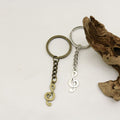 Metal Music Note Keychain Creative Key Ring Gift view 4