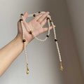 French Style Faux Pearl Tiger Eye Beaded Water Drop Pendant Sweater Necklace For Elegant Women view 1