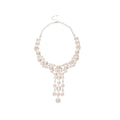 Sparkling Rhinestone Round Tassel Pendant Alloy Necklace, Elegant Light Luxury Sweater Chain view 5