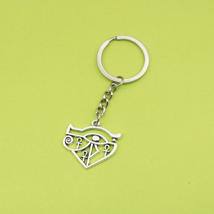 Zinc Alloy Eye Of Horus Keychain Egyptian Bag Charm Gift