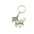 Metal Zebra Horse Keychain Bag Charm view 5