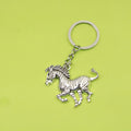 Metal Zebra Horse Keychain Bag Charm view 1