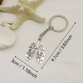 Metal Minimal Lung Keychain Bag Charm view 2