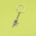 Metal Flower Keychain Bag Charm view 1