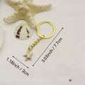 Metal Shell Cloud Scallop Keychain For Bag Charm Gift view 2