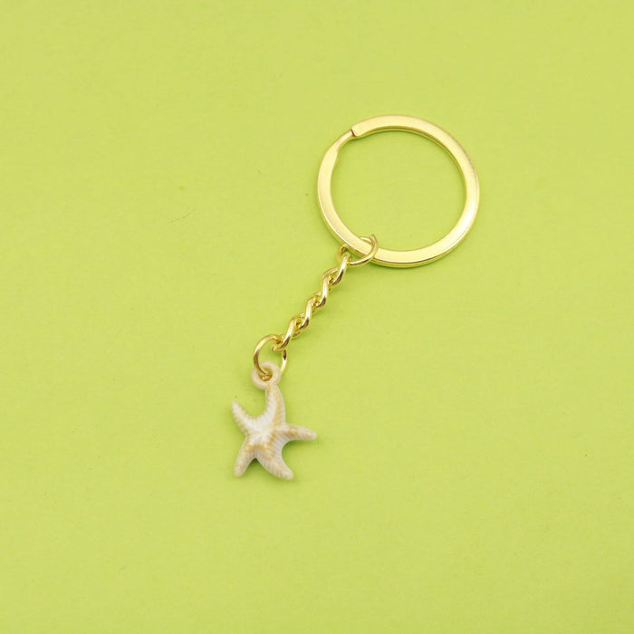 Metal Shell Cloud Scallop Keychain For Bag Charm Gift