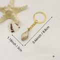 Acrylic Scallop Shell Keychain Cloud Color Bag Charm Gift view 2