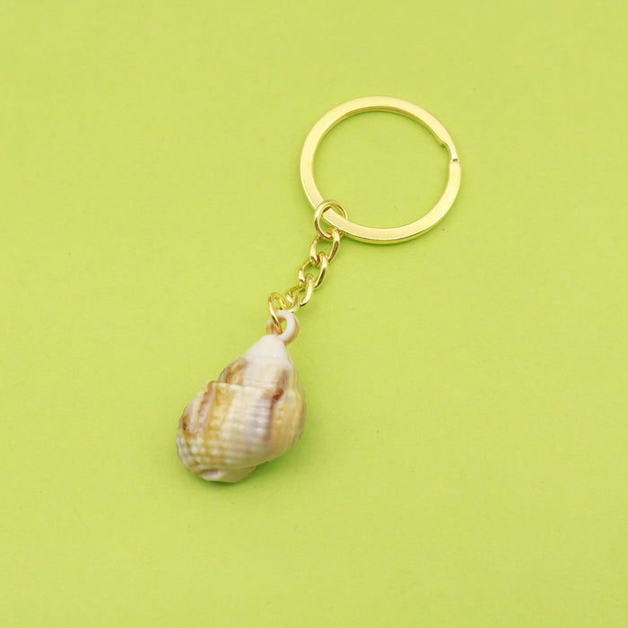 Metal Scallop Shell Cloud Keychain For DIY Bag Charm