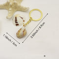 Metal Scallop Shell Cloud Keychain For DIY Bag Charm view 2