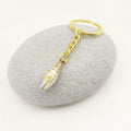 Acrylic Two Tone Shell Cloud Scallop Keychain Bag Charm view 3