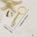 Acrylic Two Tone Shell Cloud Scallop Keychain Bag Charm view 2