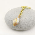 Acrylic Scallop Shell Keychain Two Tone Cloud Bag Charm view 3